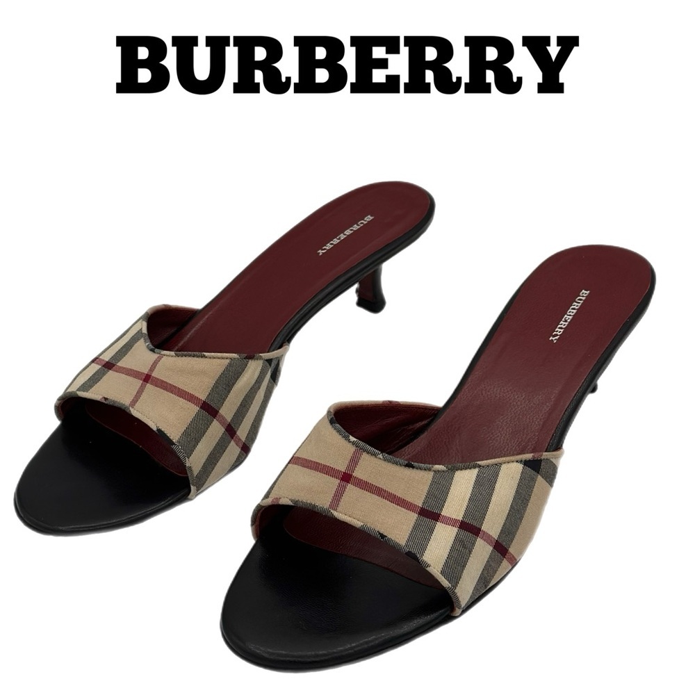 Burberry Iconic Vintage Check Kitten Heels – Size 39.5 (Made in Italy)